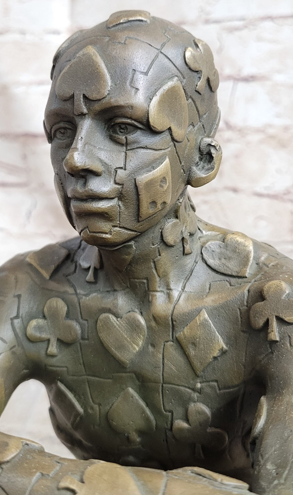 Salvador Dali Nude Sitting Male Bronze Sculpture Figurine Figure Decor
