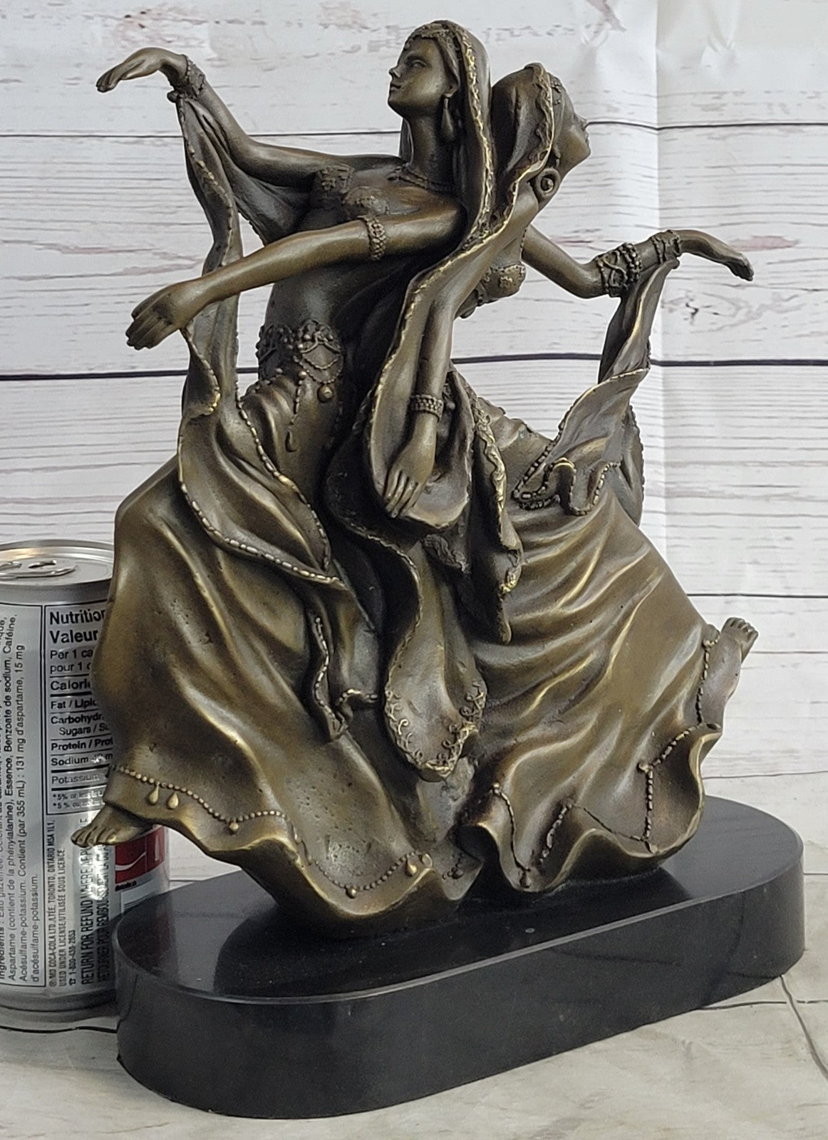Handcrafted bronze sculpture SALE Vit Aldo By Dancer Twin Quality Museum Signed