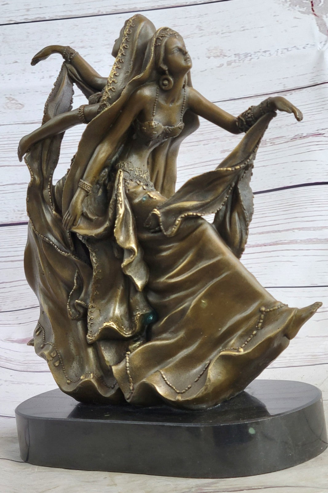 Handcrafted bronze sculpture SALE Vit Aldo By Dancer Twin Quality Museum Signed
