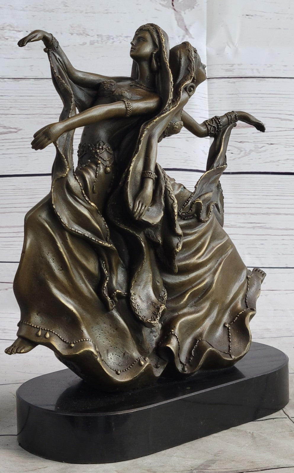 Handcrafted bronze sculpture SALE Vit Aldo By Dancer Twin Quality Museum Signed