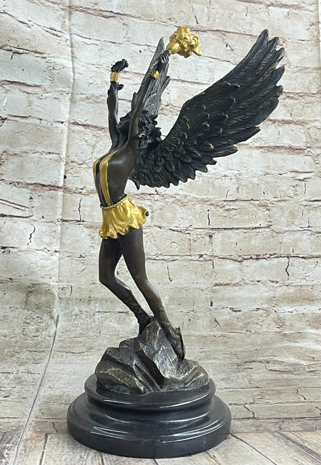 Bronze Sculpture Statue Of A Nude Female Erotic Figurine Gift Deco Collectible