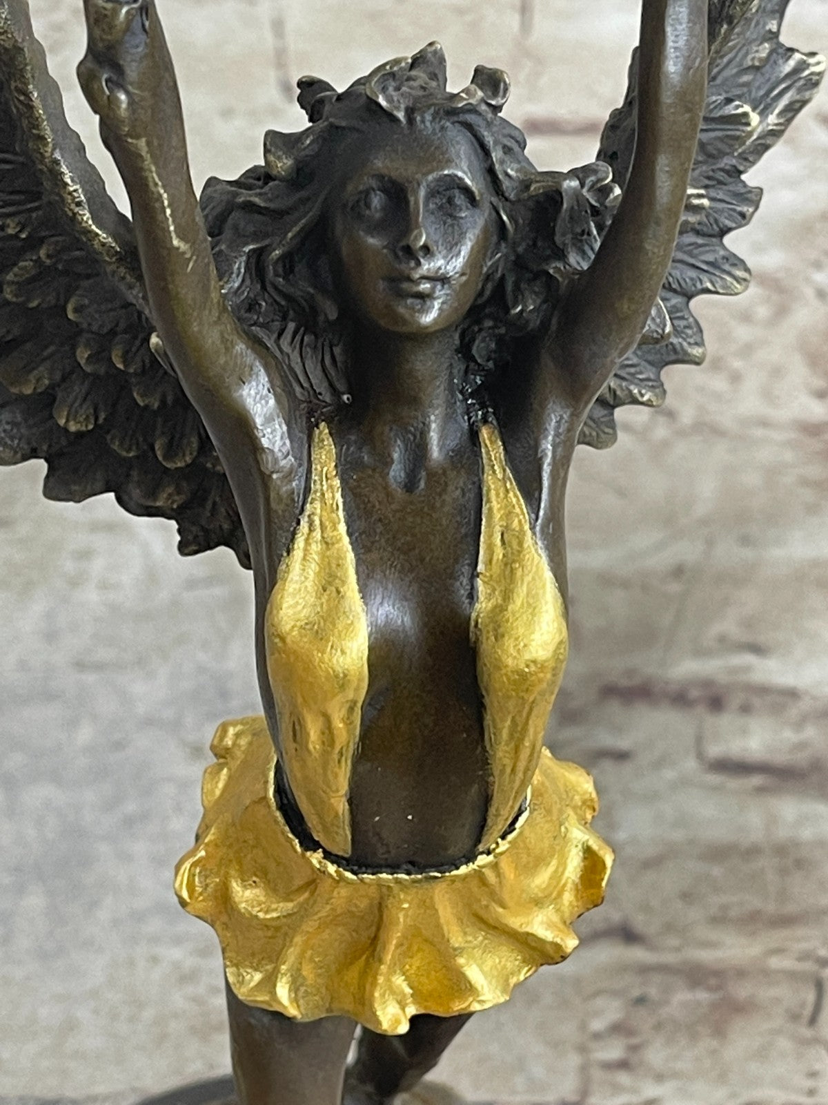 Bronze Sculpture Statue Of A Nude Female Erotic Figurine Gift Deco Collectible
