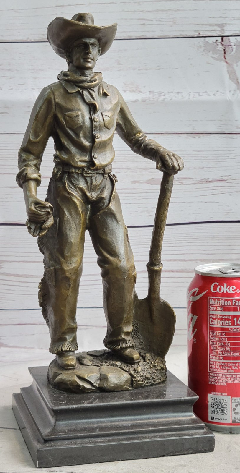 Cowboy Cast Hot Art Western American Signed Bronze Sculpture Statue Deal Figure