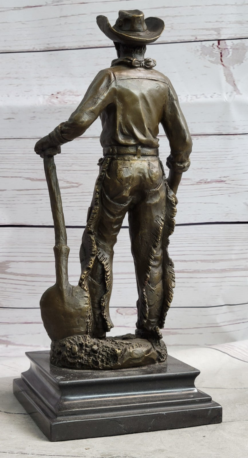 Cowboy Cast Hot Art Western American Signed Bronze Sculpture Statue Deal Figure