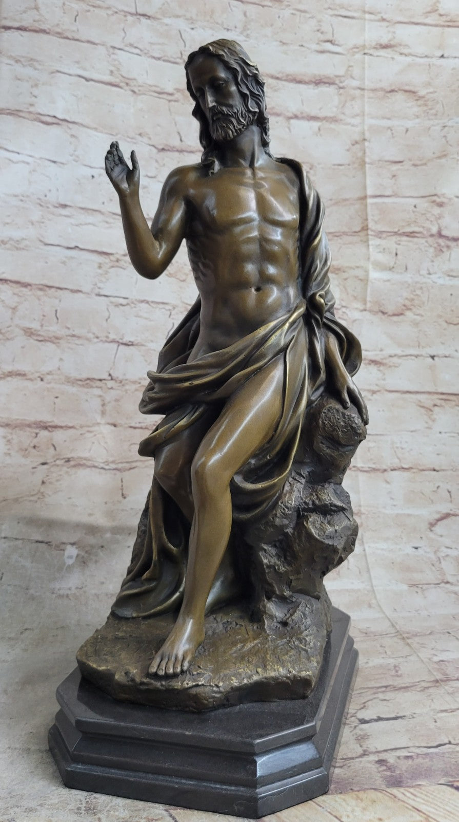 Handcrafted Museum Quality Classic Religious Catholic Church Bronze Sculpture
