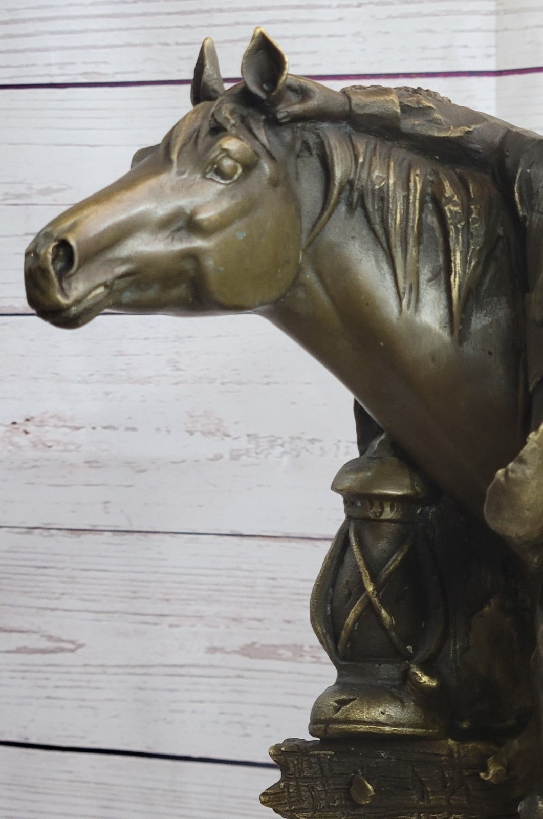 Handcrafted bronze sculpture SALE Art Western Horse Cowboy Original Signed