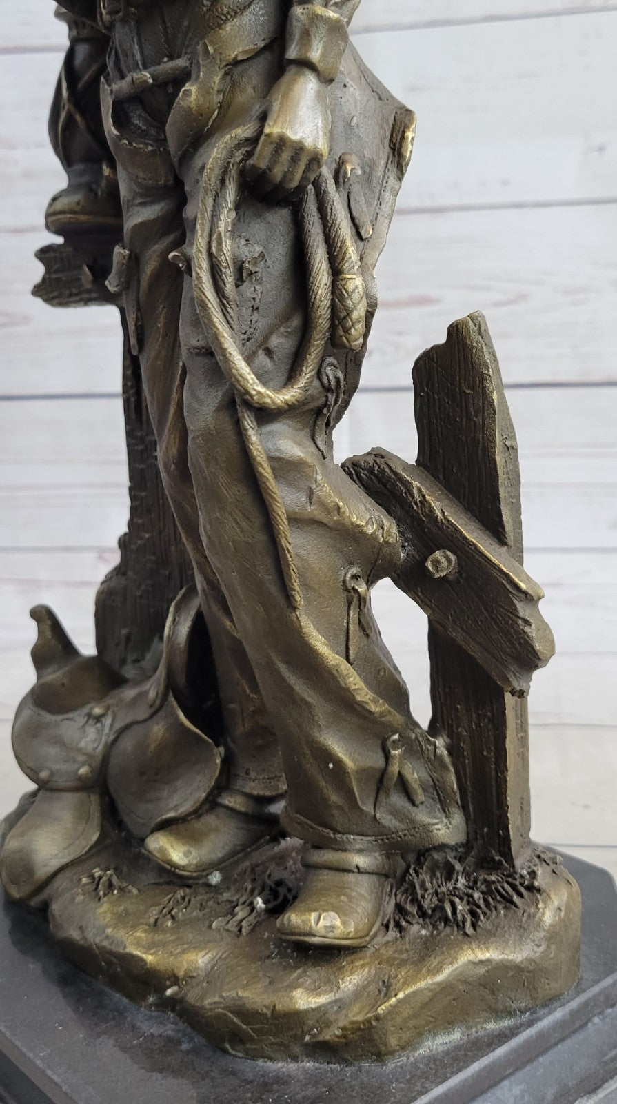 Handcrafted bronze sculpture SALE Art Western Horse Cowboy Original Signed