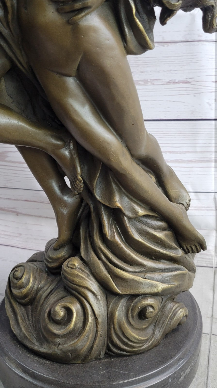 Winged Lovers Angels Cupid Psyche Eros Aphrodite Venus Bronze Marble Statue Art