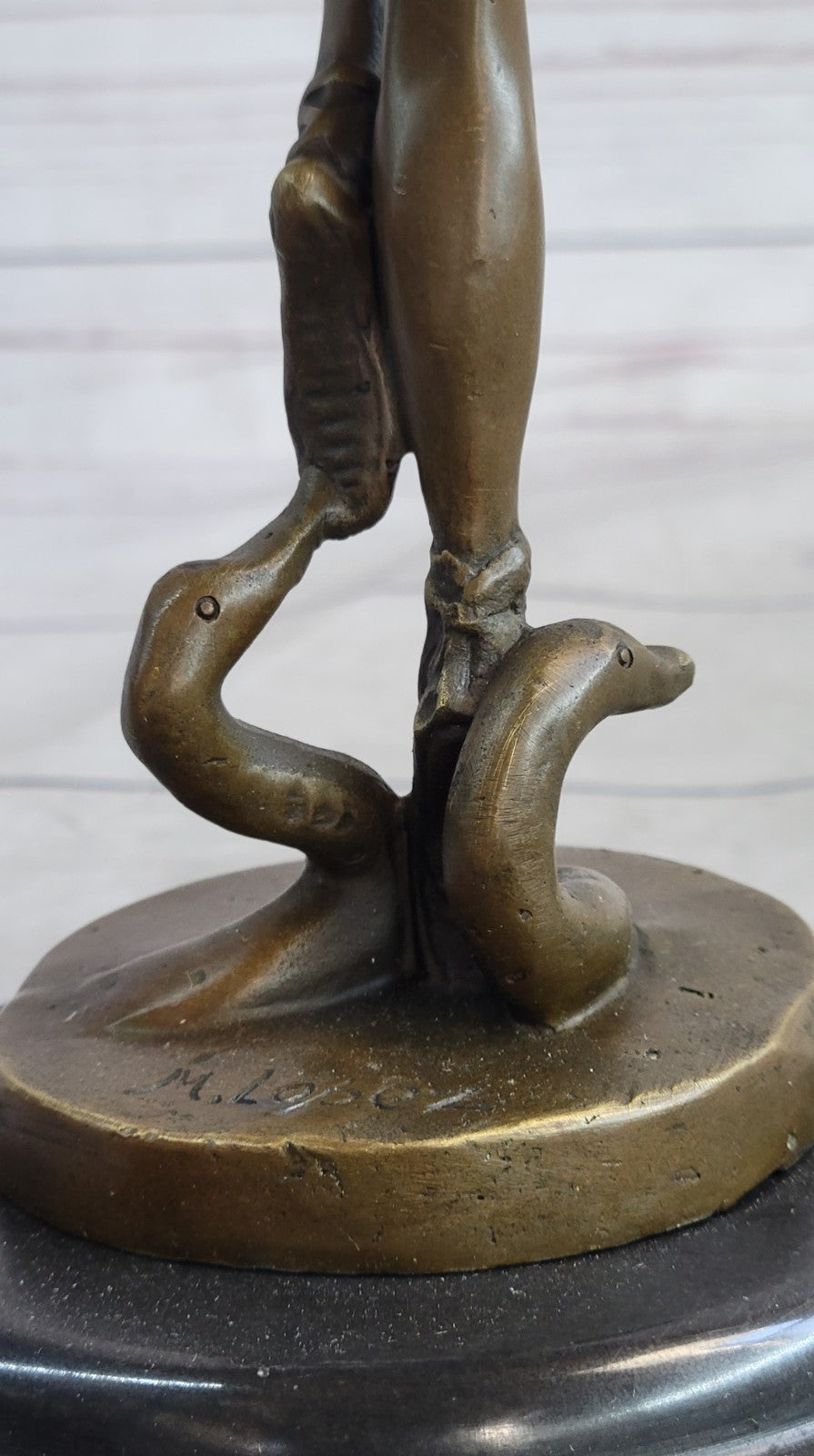 Signed: Milo, Bronze statue little ballerina girl Dancer Bronze sculpture Figure