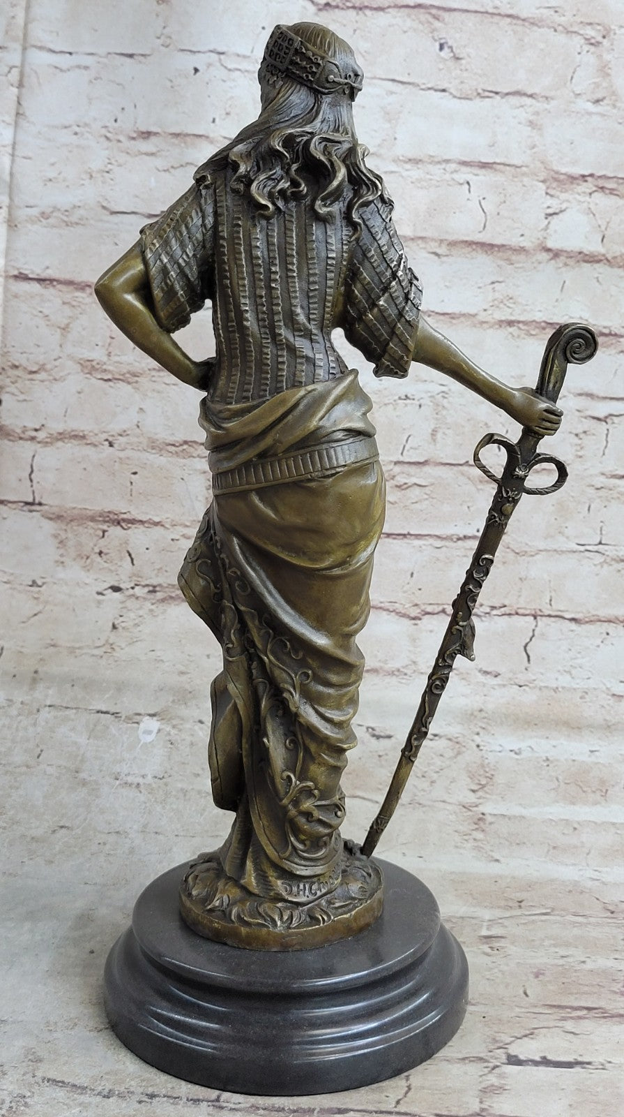 Collectible Hand Crafted Islamic Princess Hot Cast Bronze Sculpture Figurine Art