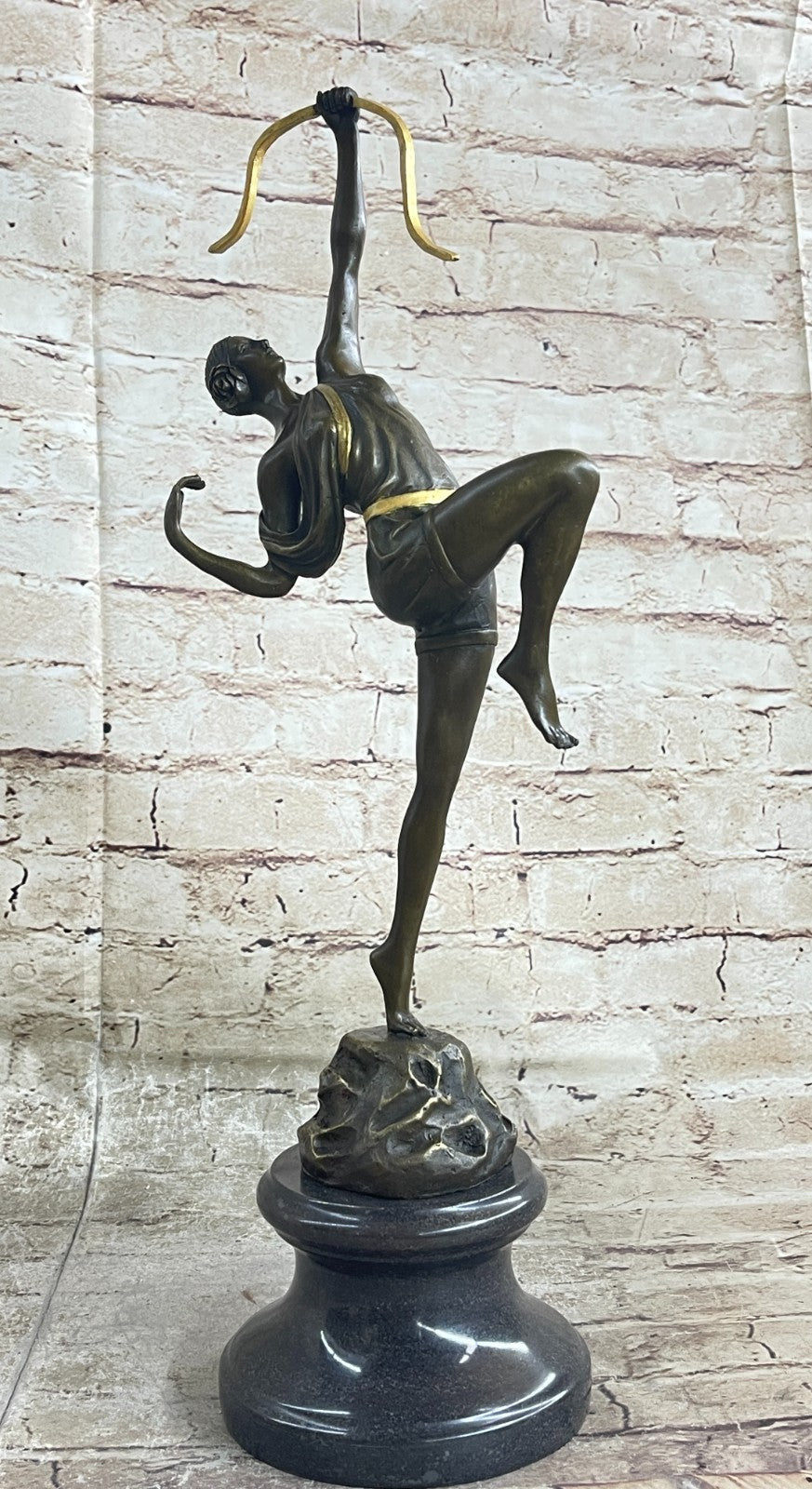 Diana the Huntress Real Solid Bronze Sculpture Made by Lost Wax Method Figurine