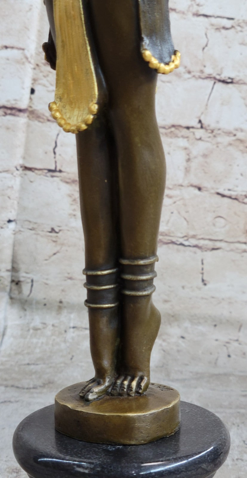 EXOTIC DANCER CHIPARUS BRONZE STATUE GOLD PATINA HOT CAST CLASSIC ART DECO STYLE