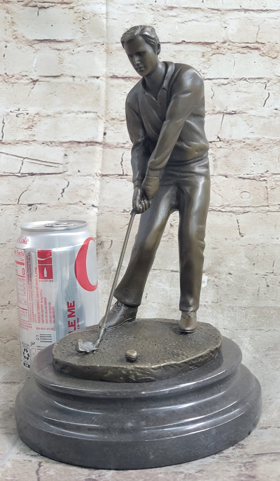 Perfect Swing Golf Golfing Golfer Sport Bronze Sculpture Figurine Statue Art Sal