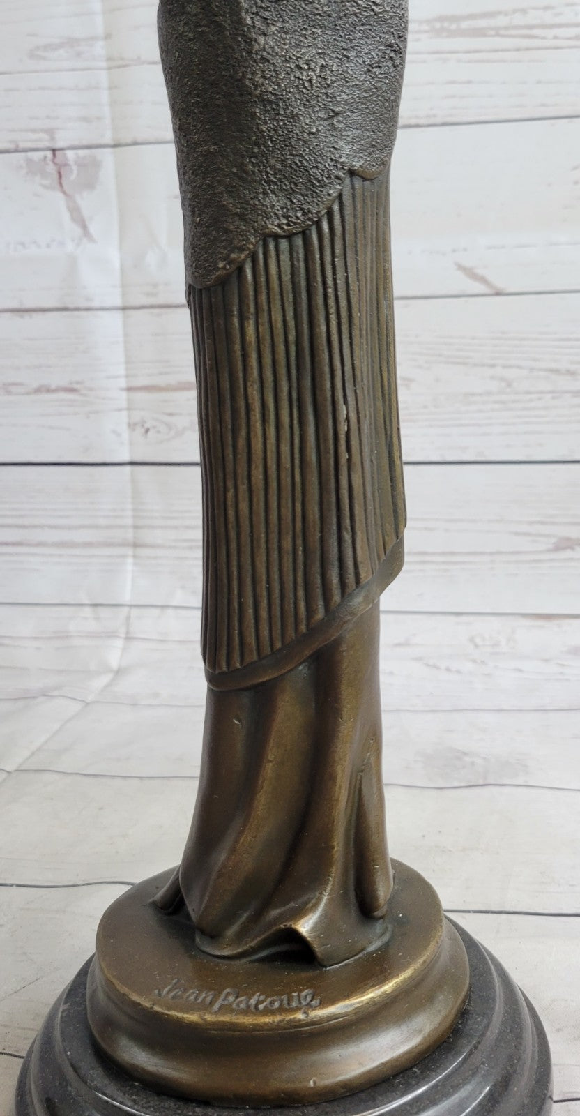 Handcrafted Hot Cast Sexy Model Cat Walk by French Artisan Jean Patoue Figure