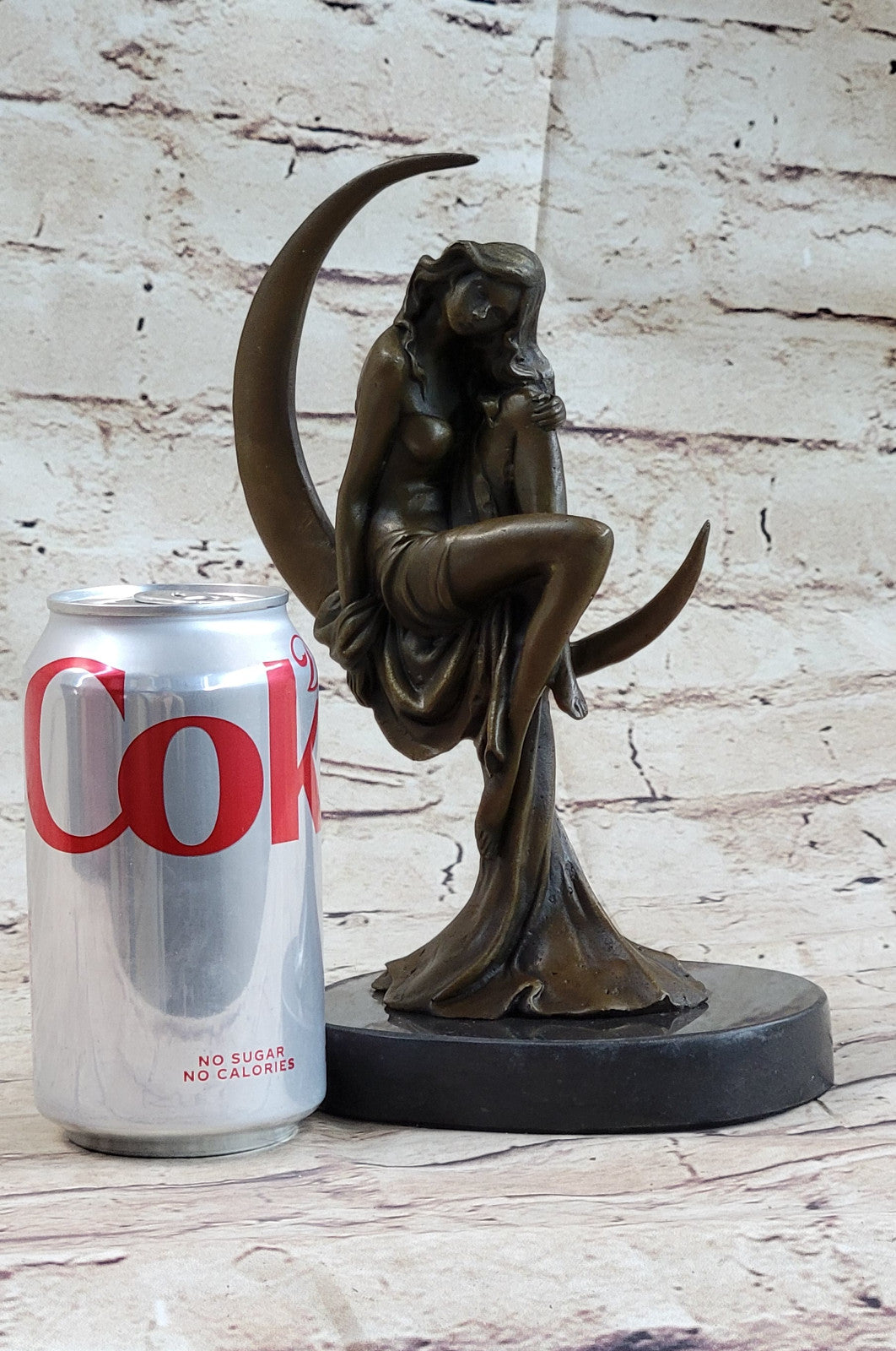 Elegant Moreau Nude Young Woman Female Bronze Marble Figure Sculpture Statue