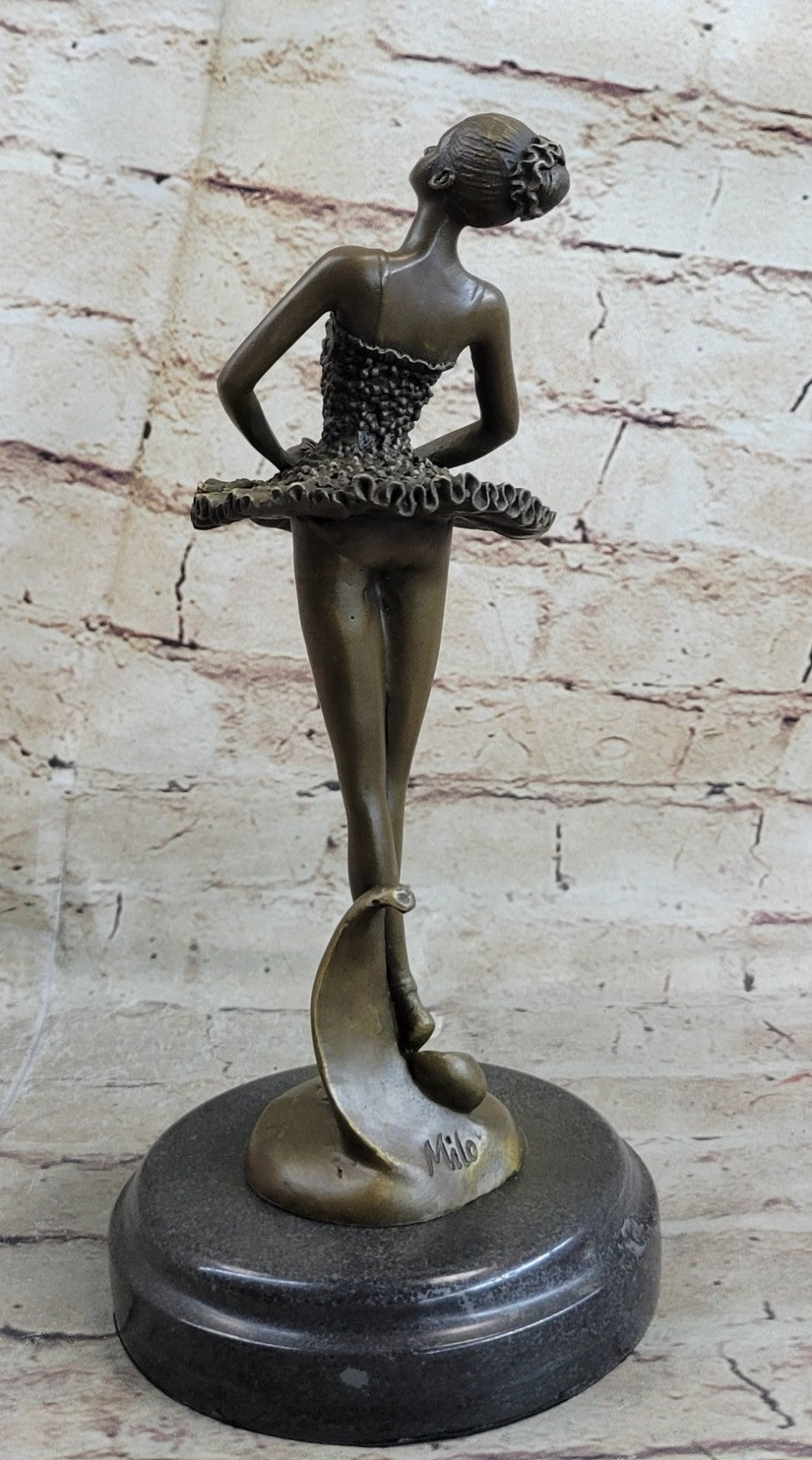 Cast Bronze Sculpture Ballerina Ballet Dancer Figurine Statue Hand Made Statue