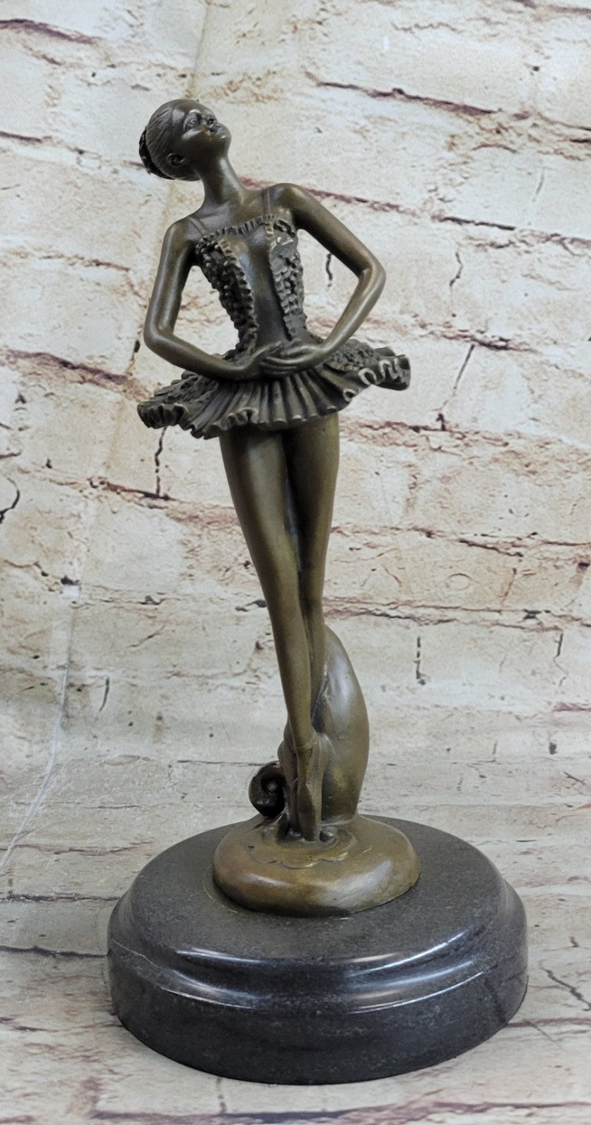 Cast Bronze Sculpture Ballerina Ballet Dancer Figurine Statue Hand Made Statue