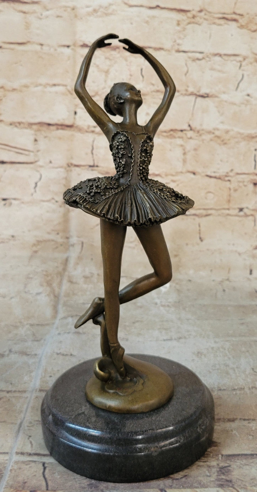 Art Nouveau Home Decor Bronze Tutu Ballerina Sculpture Statue Figurine Figure