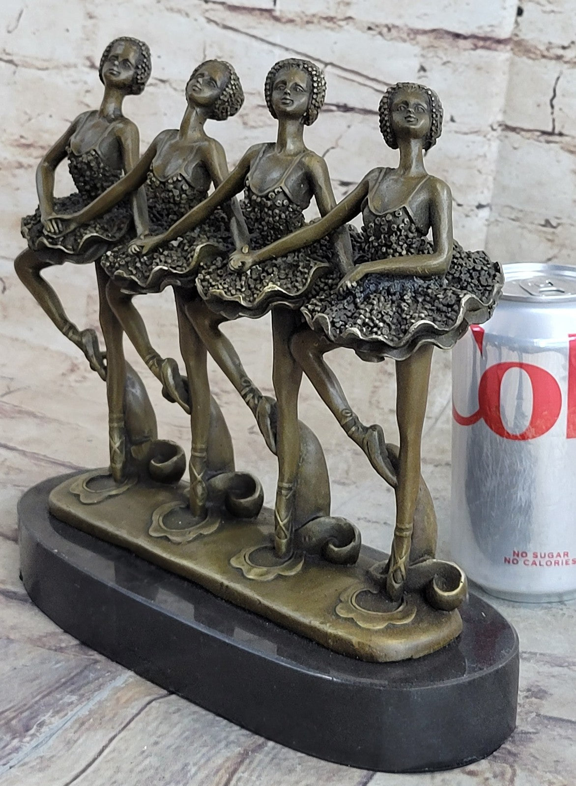 Group Of Ballerina Dancers Hot Cast Signed Original Milo Bronze Sculpture Figuri