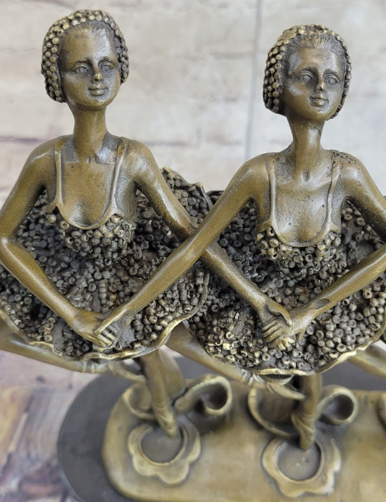 Group Of Ballerina Dancers Hot Cast Signed Original Milo Bronze Sculpture Figuri
