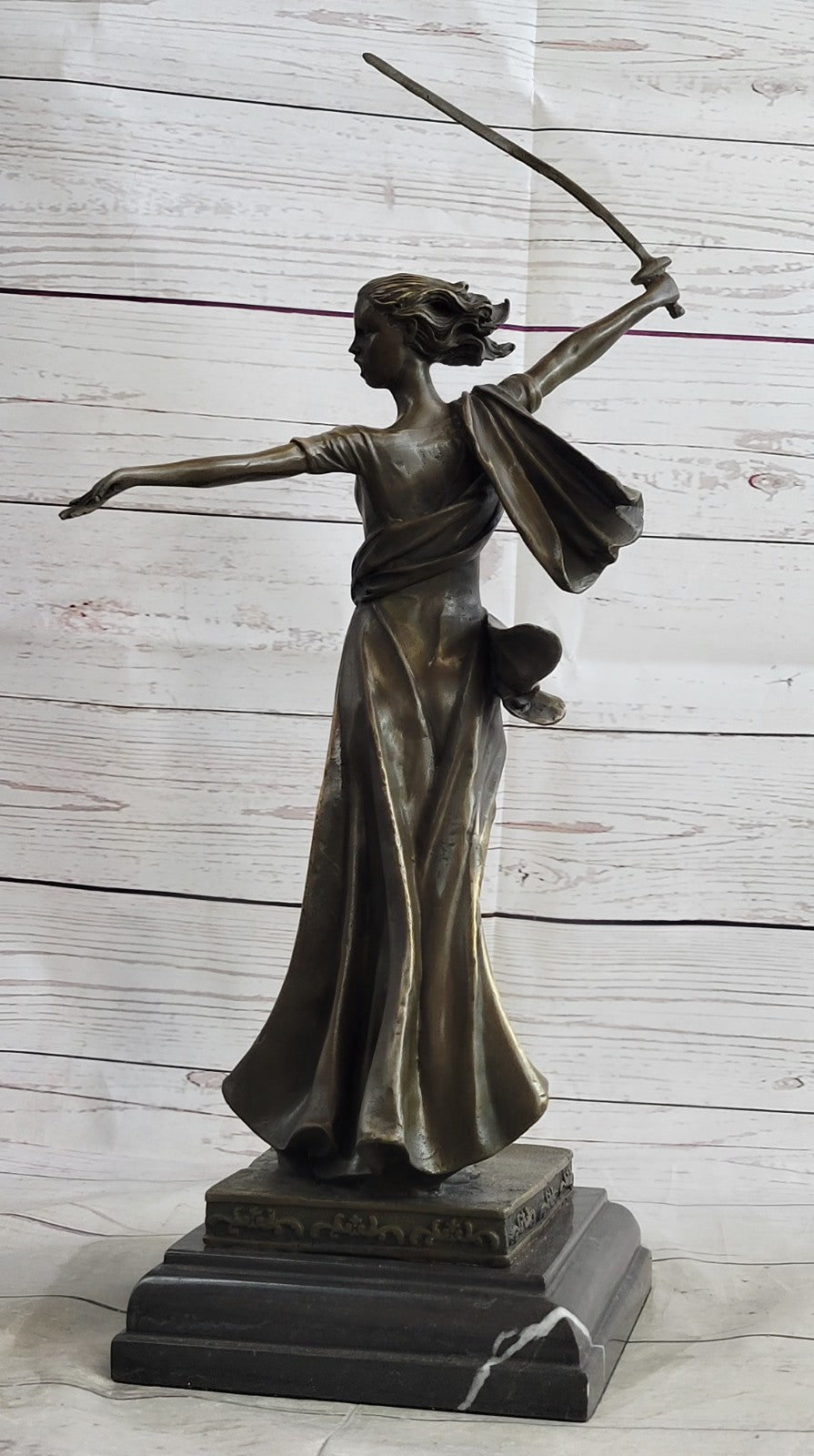 Athena Sensual Woman Grecian Goddess Classical Bronze Marble Statue Artwork Gift