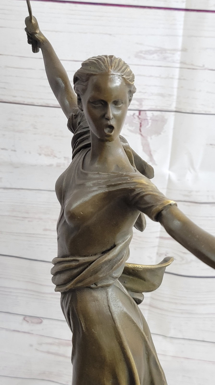 Athena Sensual Woman Grecian Goddess Classical Bronze Marble Statue Artwork Gift