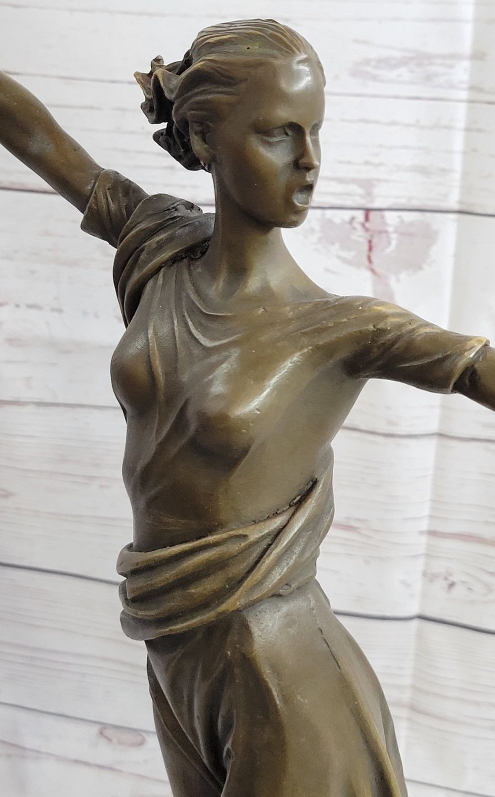 Athena Sensual Woman Grecian Goddess Classical Bronze Marble Statue Artwork Gift