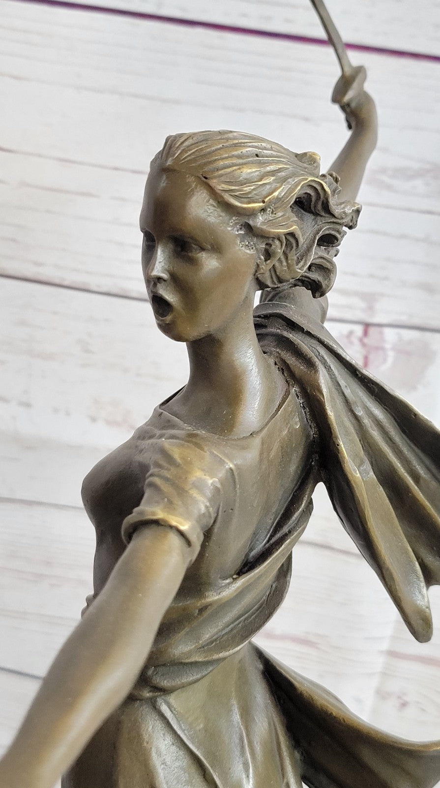 Athena Sensual Woman Grecian Goddess Classical Bronze Marble Statue Artwork Gift