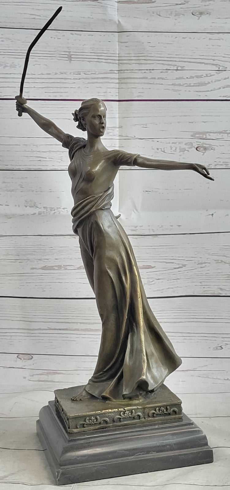 Athena Sensual Woman Grecian Goddess Classical Bronze Marble Statue Artwork Gift