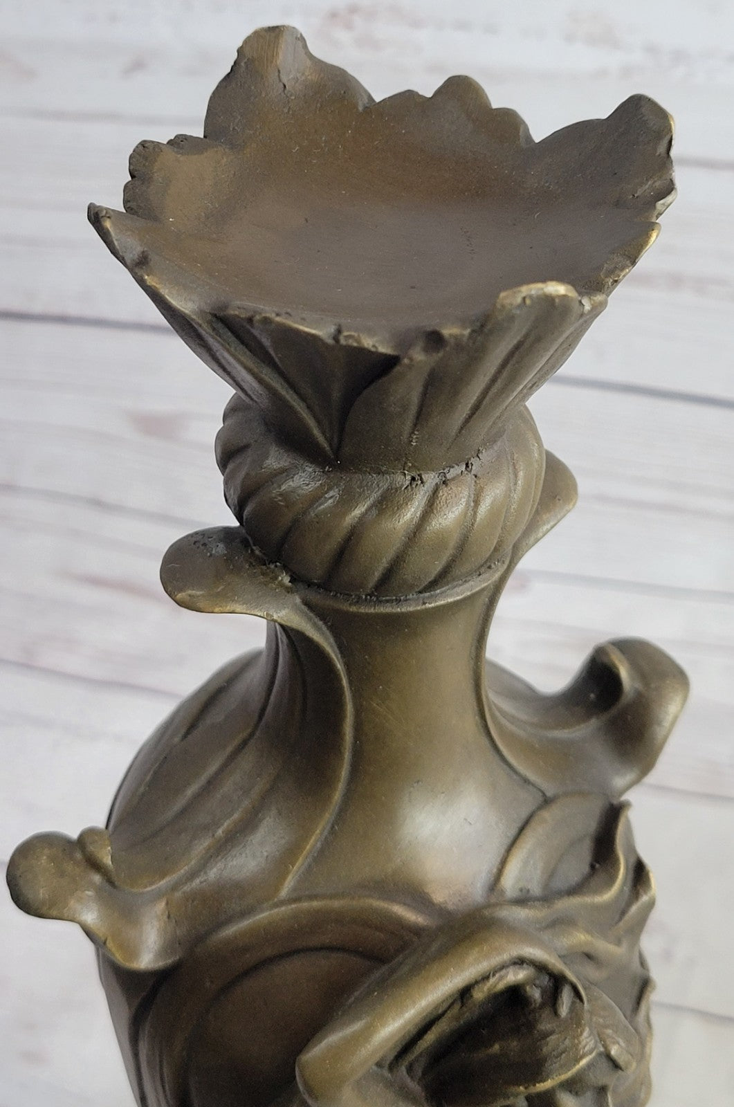 Vintage Art Nouveau Bronze Signed Cheret Nymph Goddess Statue Sculpture Gift