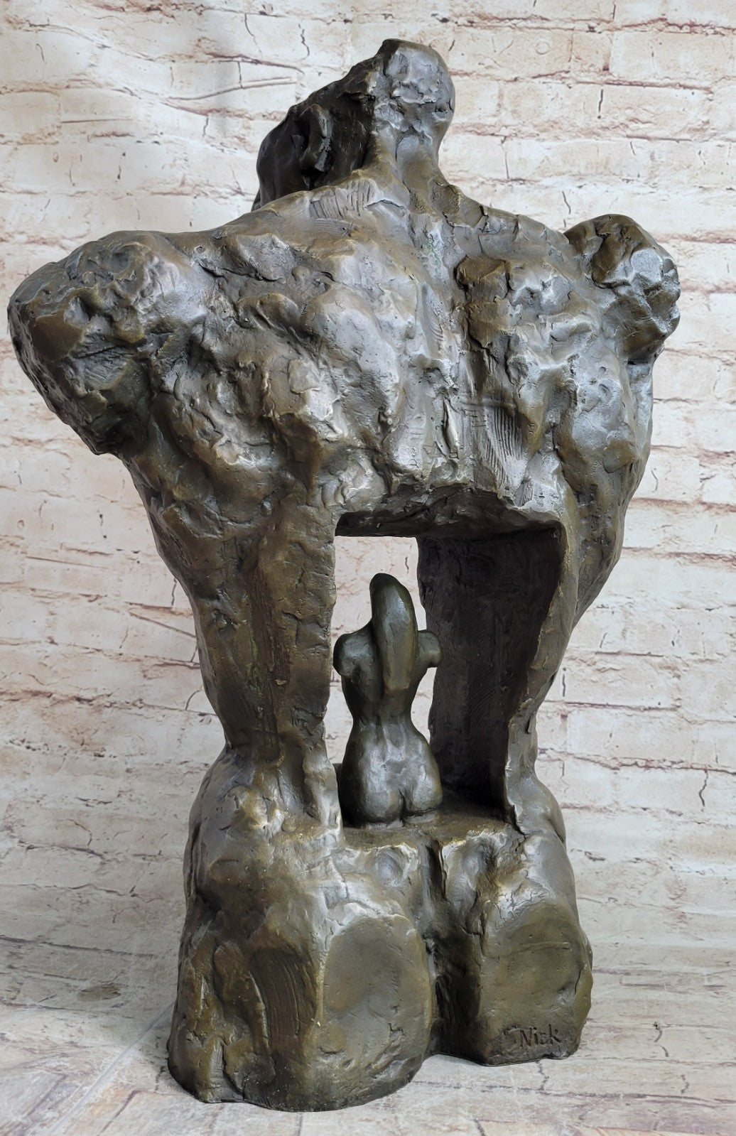 Abstract Creation of Life by American Mario Artist Nick Bronze Sculpture Decor