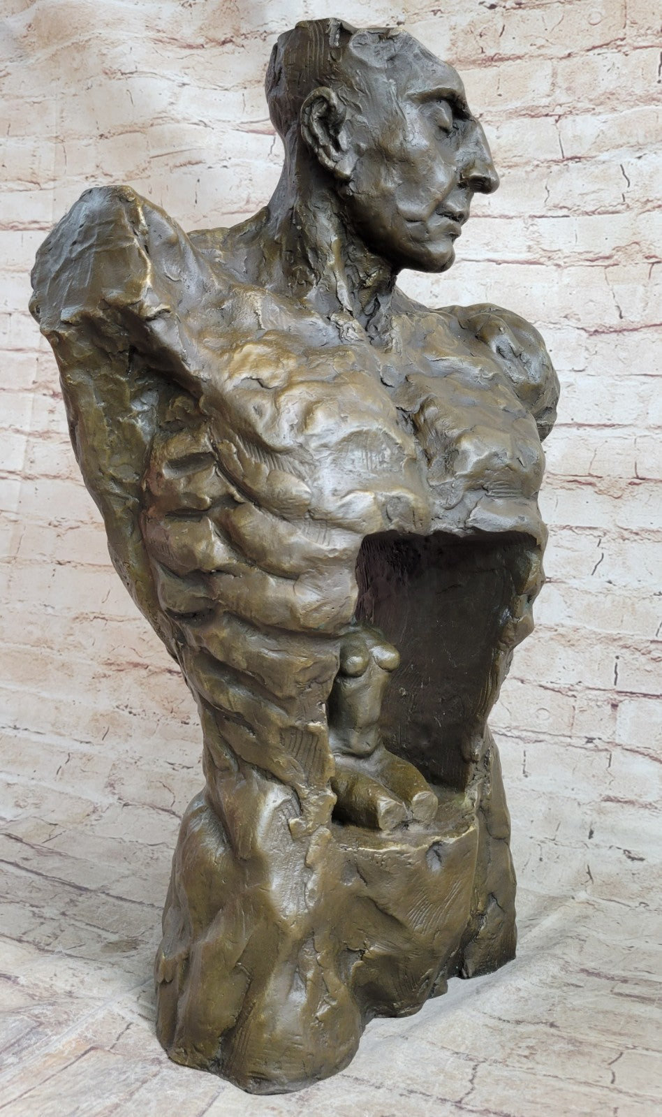 Abstract Creation of Life by American Mario Artist Nick Bronze Sculpture Decor
