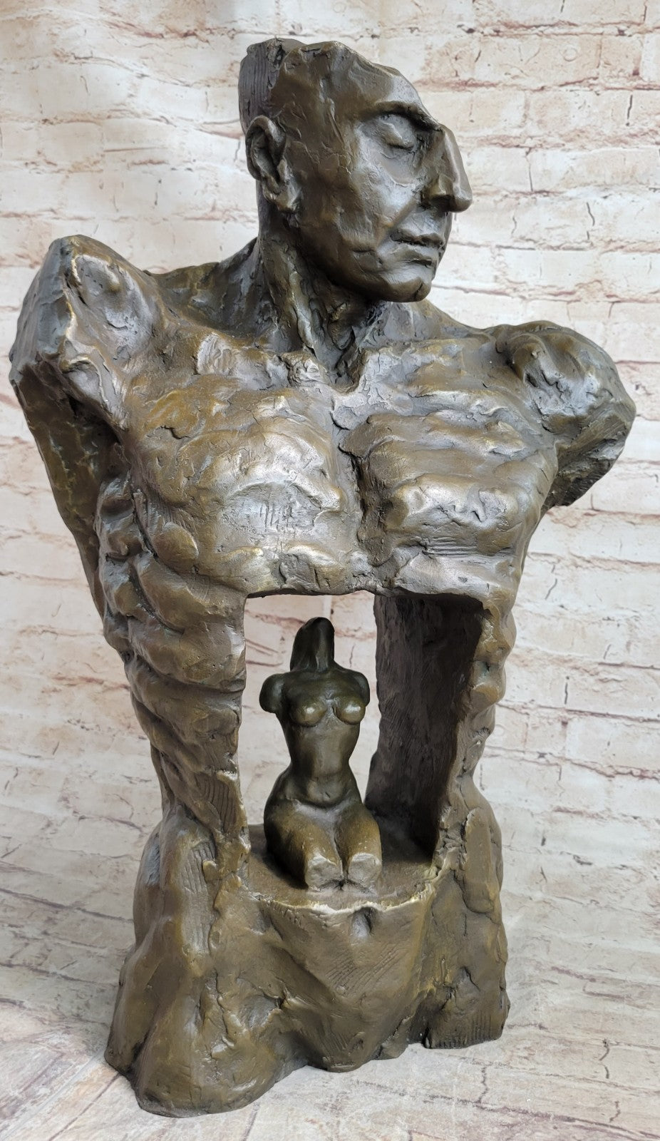Abstract Creation of Life by American Mario Artist Nick Bronze Sculpture Decor