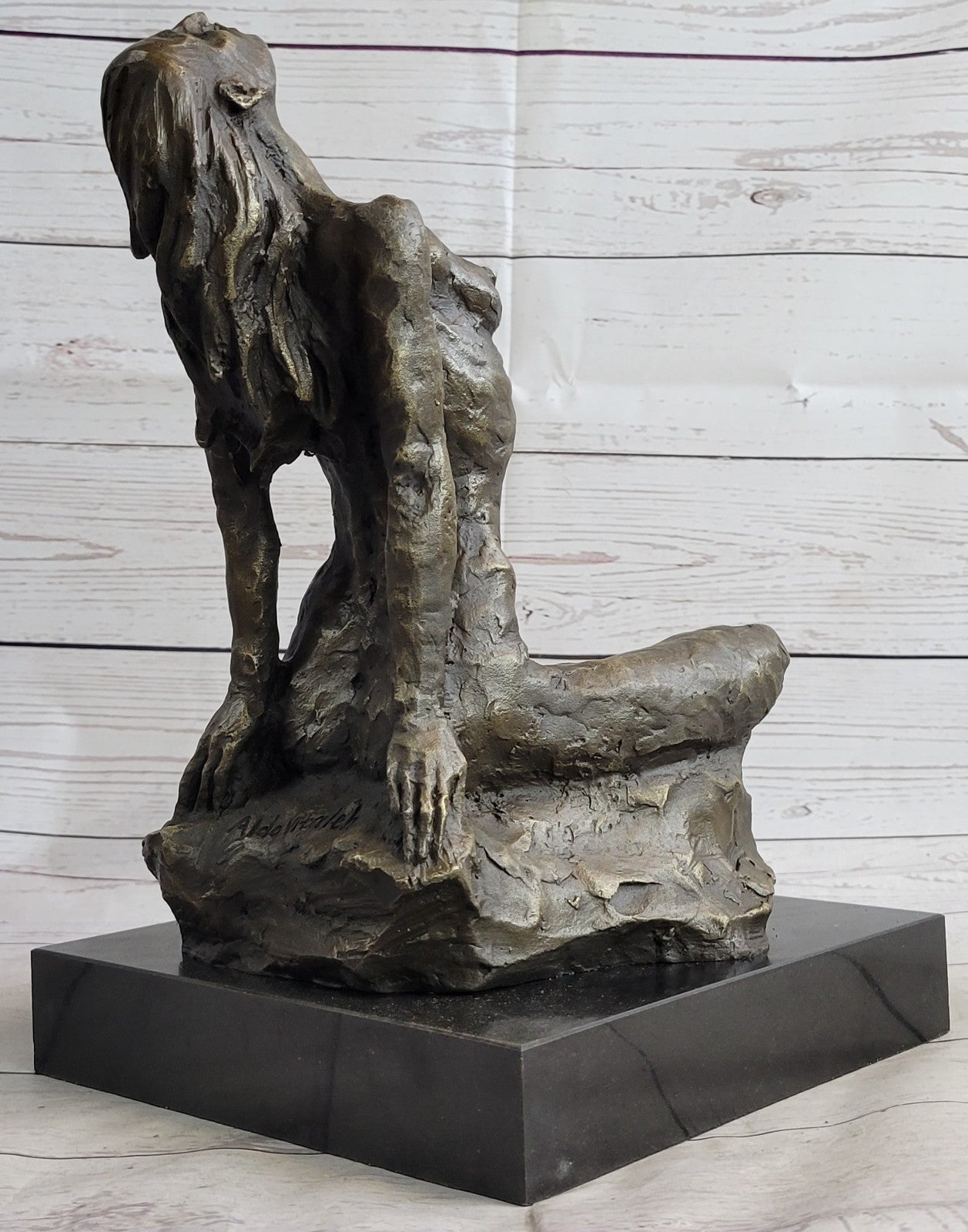 Handcrafted bronze sculpture SALE Abstract Vitaleh Aldo Original Signed Large