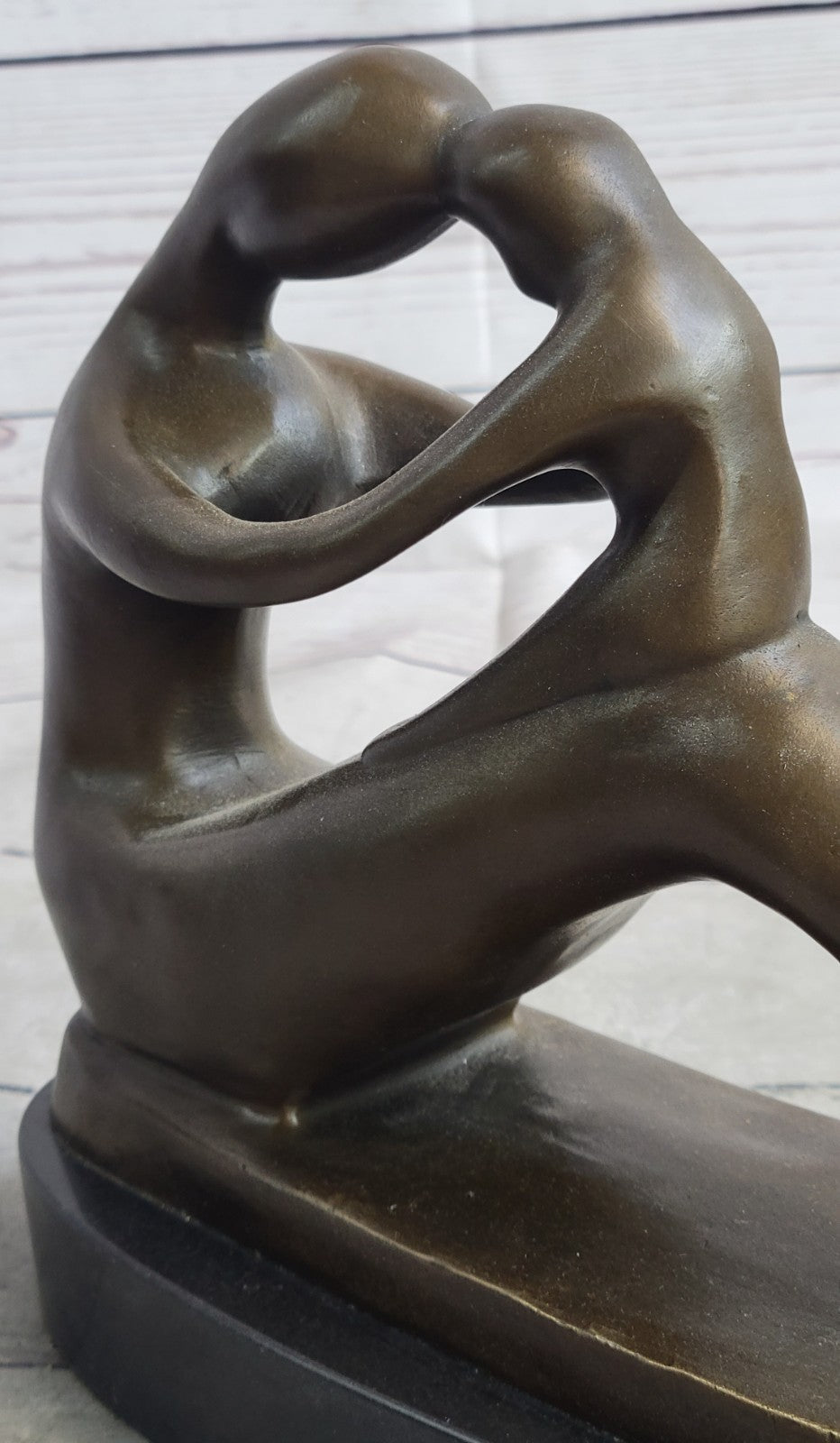 Milo`s Signed Original: Abstract Bronze Sculpture Celebrating Mother`s Love