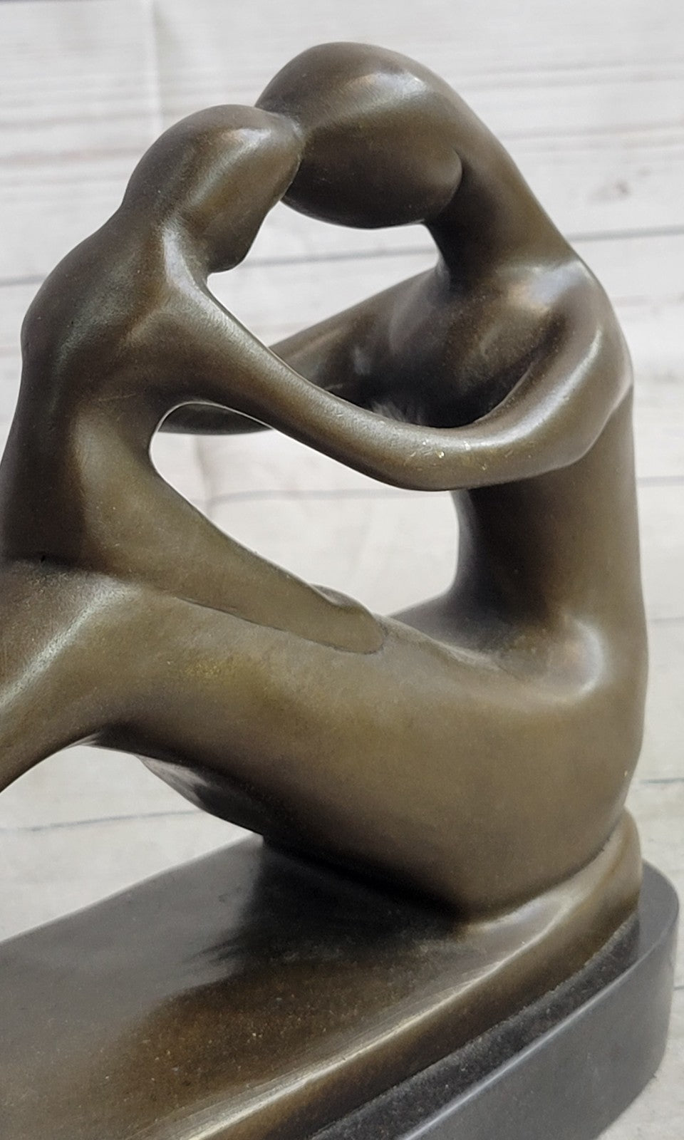 Milo`s Signed Original: Abstract Bronze Sculpture Celebrating Mother`s Love