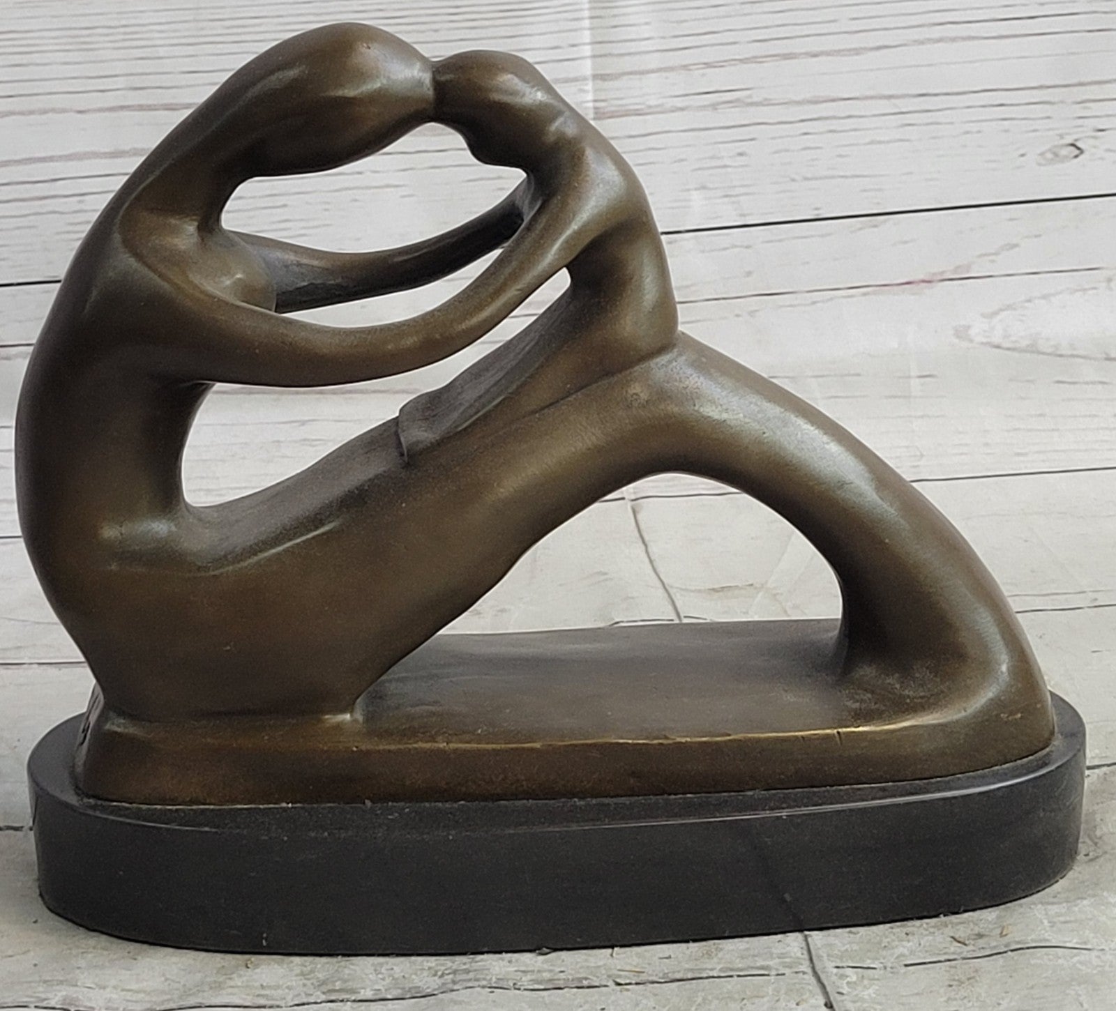 Milo`s Signed Original: Abstract Bronze Sculpture Celebrating Mother`s Love