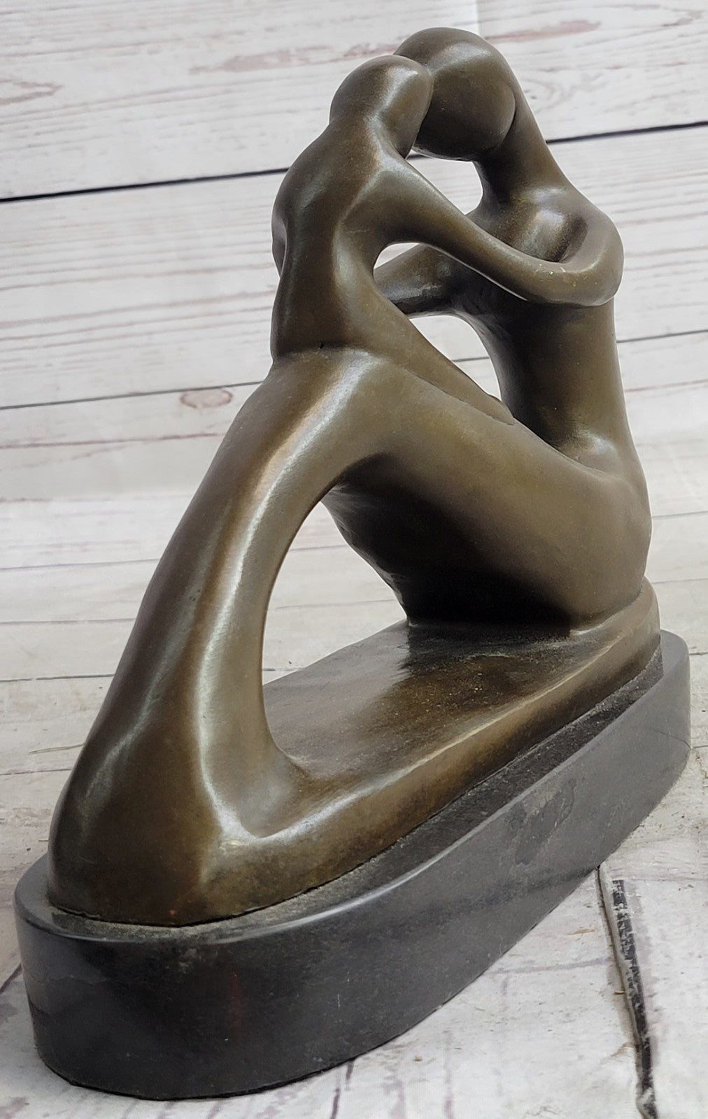Milo`s Signed Original: Abstract Bronze Sculpture Celebrating Mother`s Love