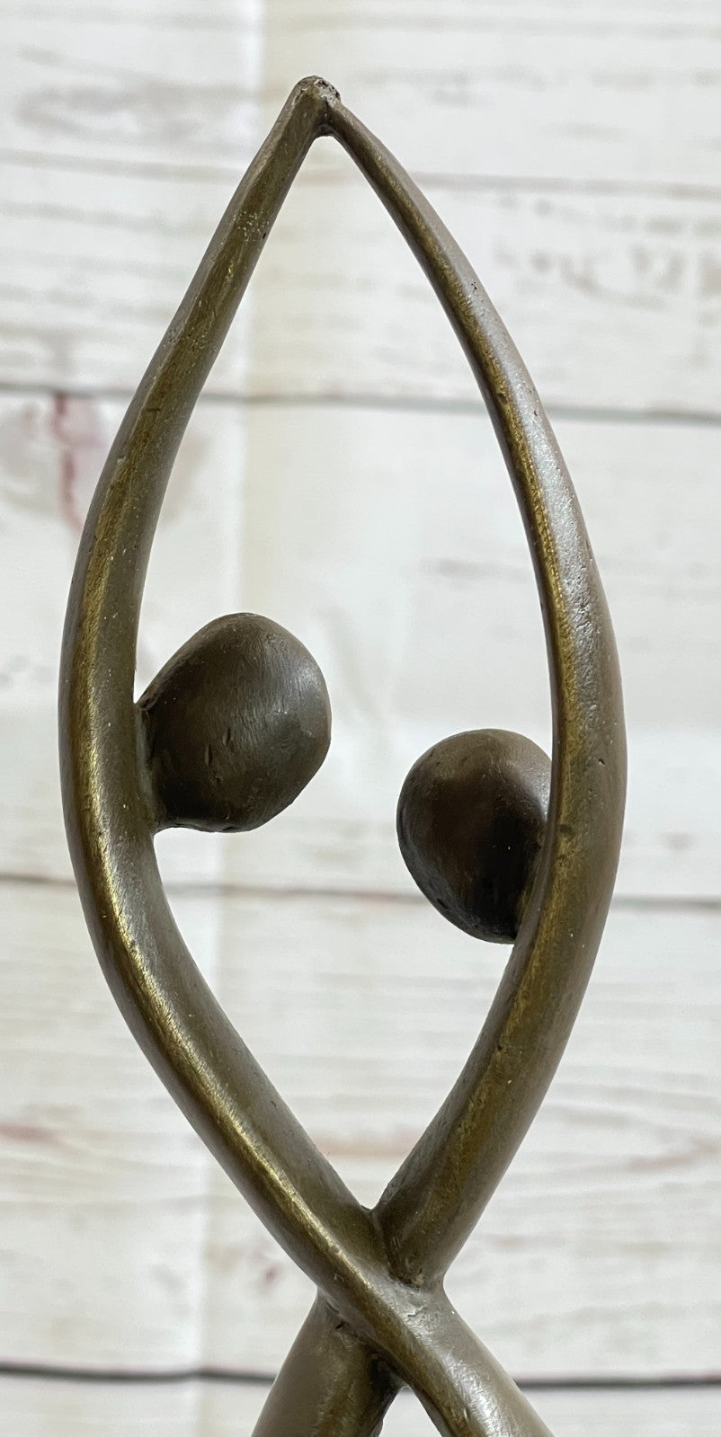 Modern art Creation of Two Beings Becoming one Hot Cast Handcrafted Statue