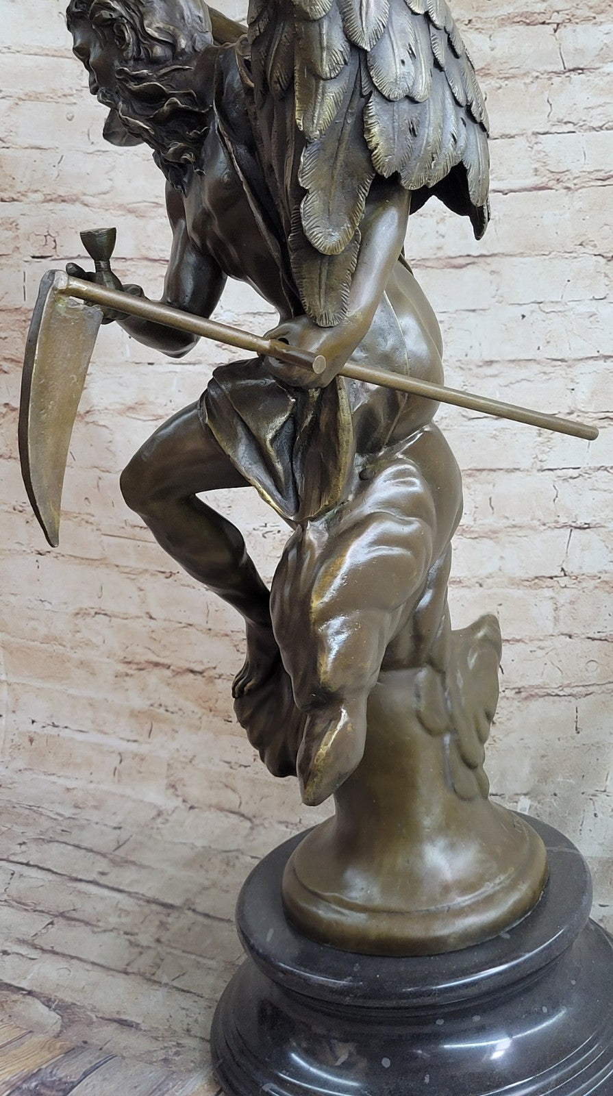Custom Artwork GRIM REAPER Large Massive Figurine Sculpture -Genuine Bronze Art