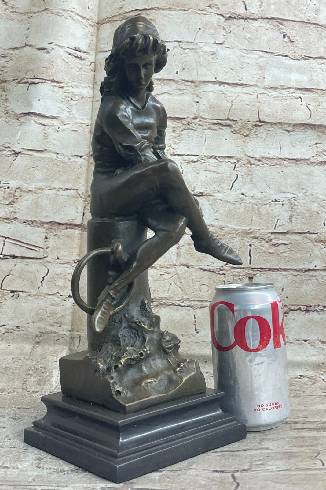 Bronze Boy Reading Book Book End Hot Cast Sculpture Figurine Figure Statue