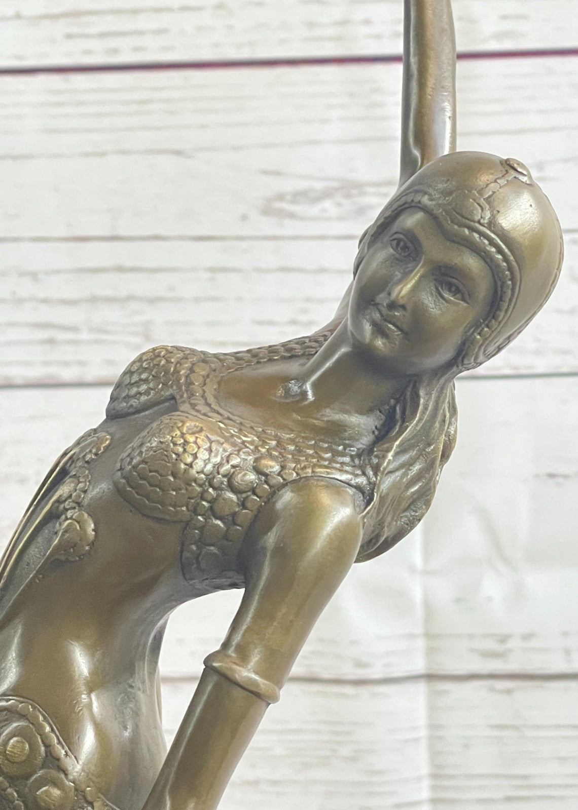 BRONZE SCULPTURE AFTER CHIPARUS CHORUS DANCER SIGNED ART DECOR FIGURINE FIGURE