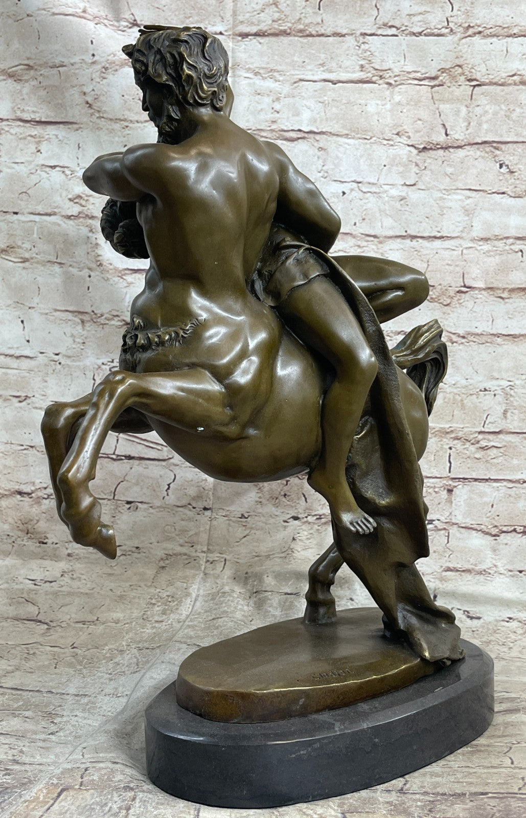 Handcrafted bronze sculpture SALE Woman Nude Abducting Centaurs Clodion