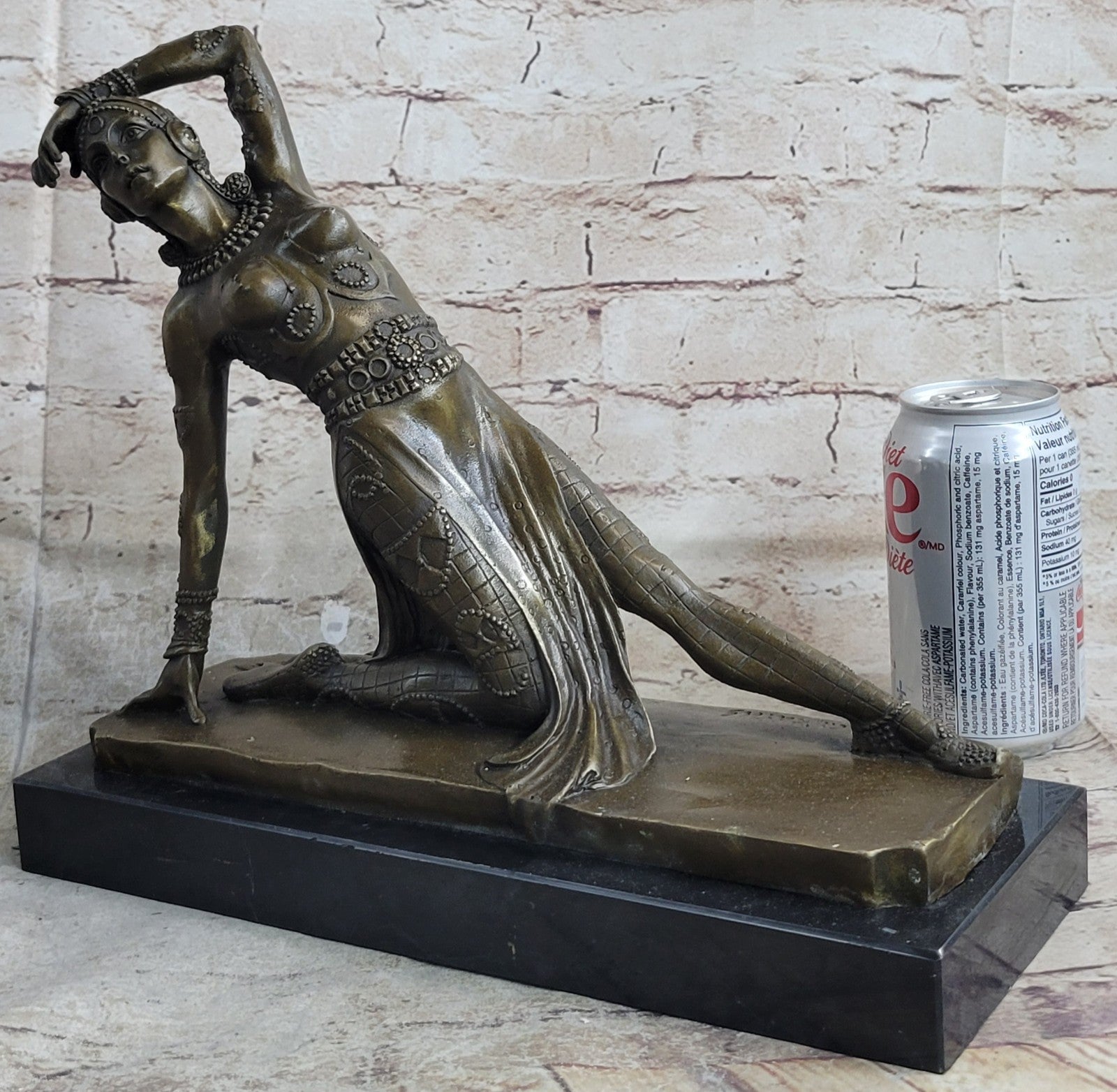 Handcrafted bronze sculpture Nude Culture French And Ballet Russian Chiparus