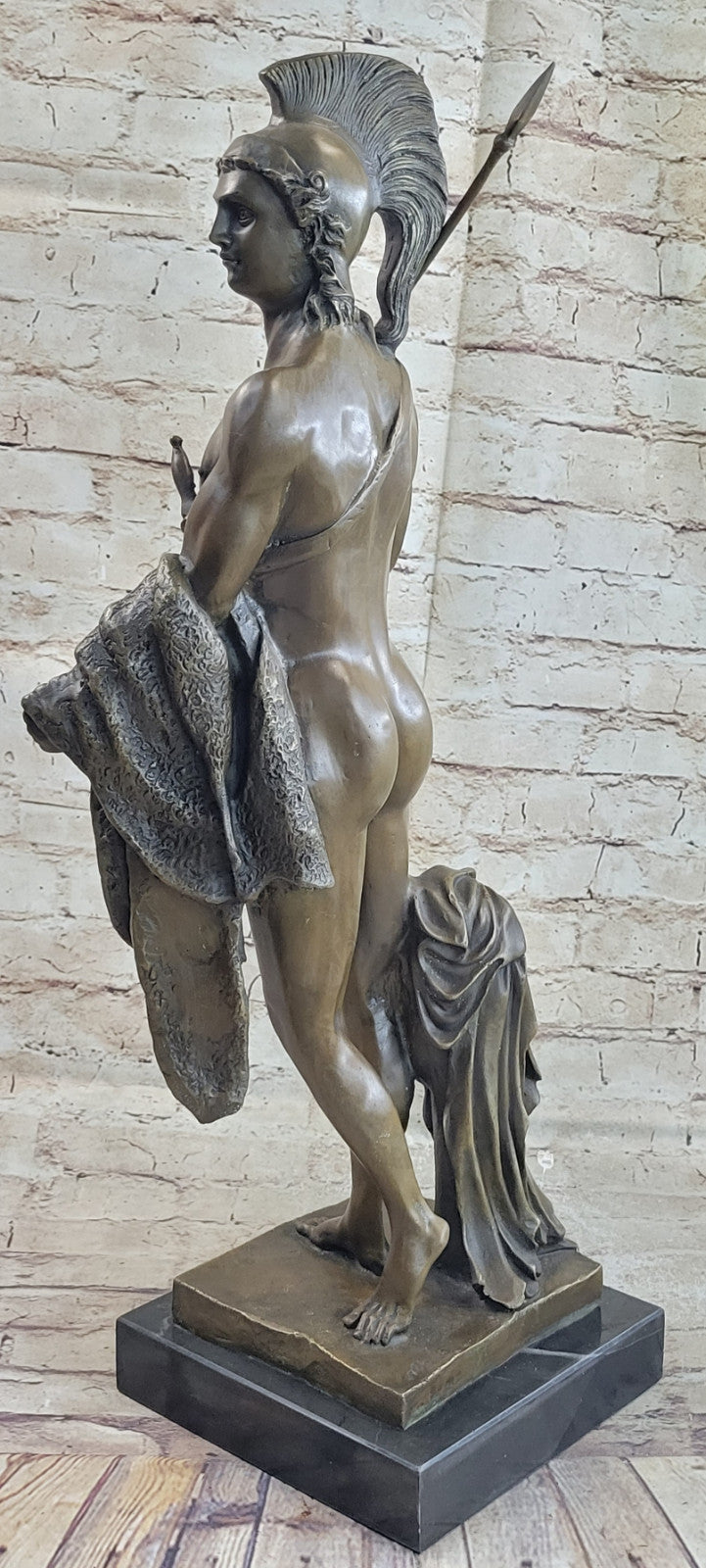 JASON THE GOLDEN FLEECE BRONZE NUDE SCULPTURE FIGURINE VERY LARGE ROMAN