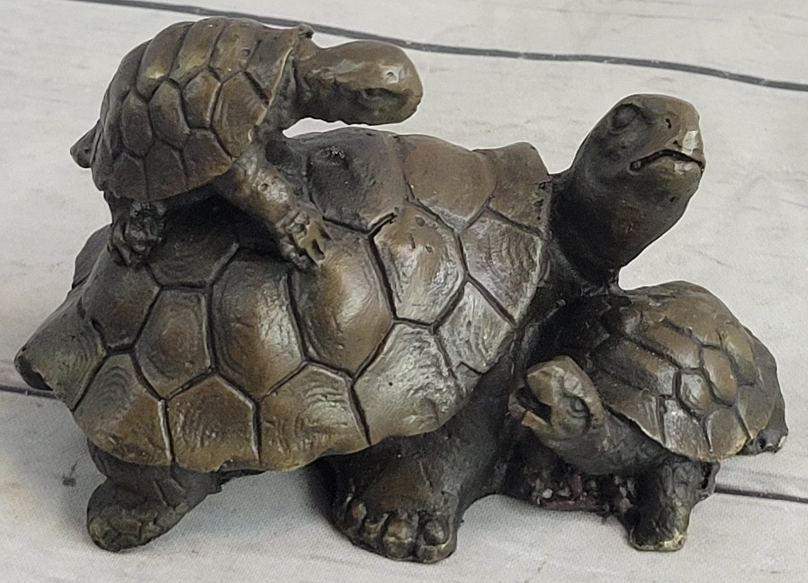 Handcrafted bronze sculpture SALE Collectible Tortoise Turtle Snapping Vienna