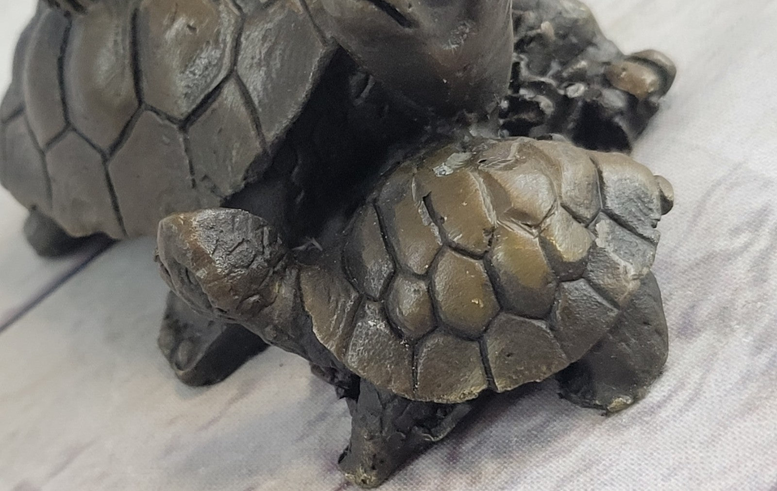 Handcrafted bronze sculpture SALE Collectible Tortoise Turtle Snapping Vienna