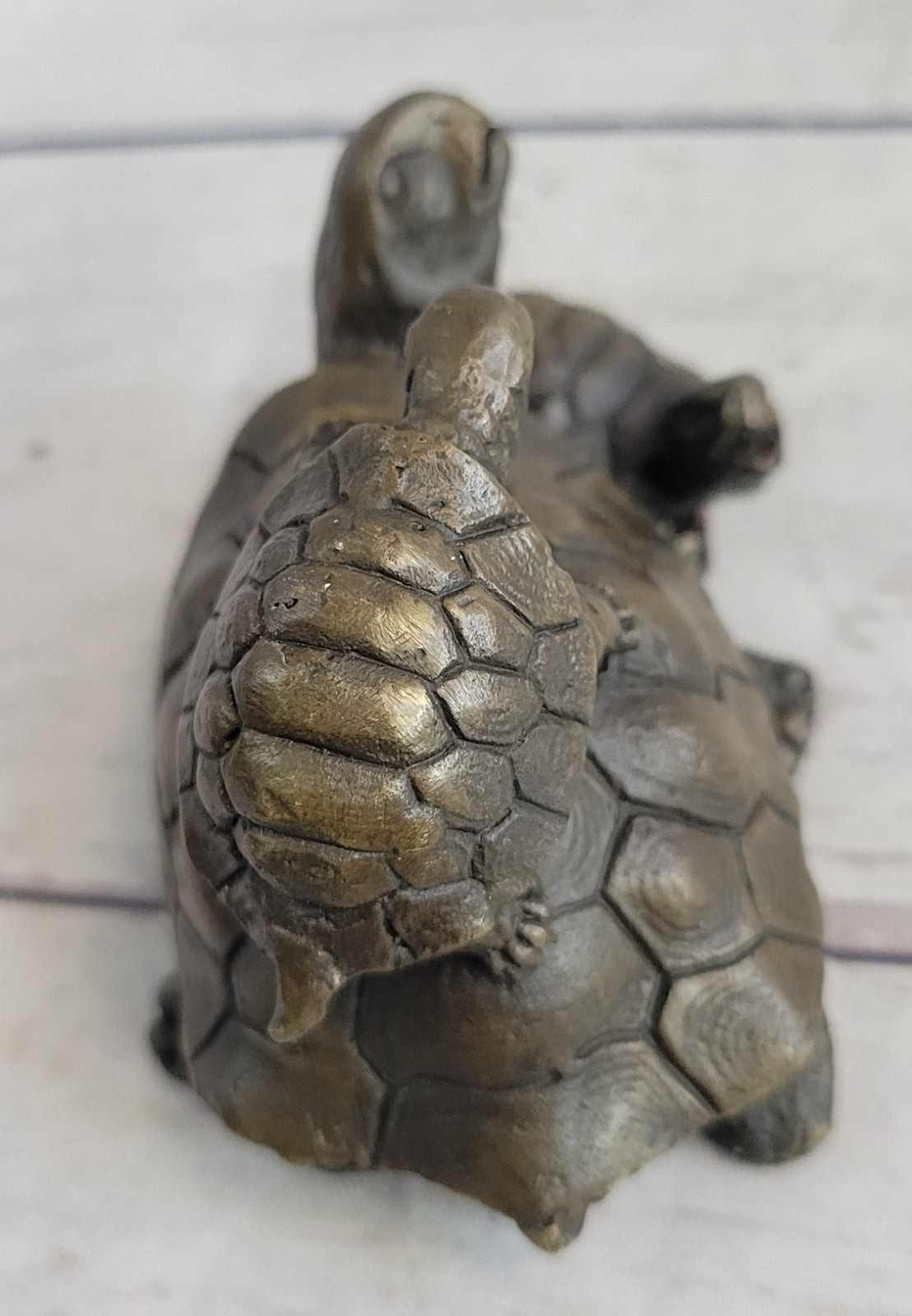 Handcrafted bronze sculpture SALE Collectible Tortoise Turtle Snapping Vienna