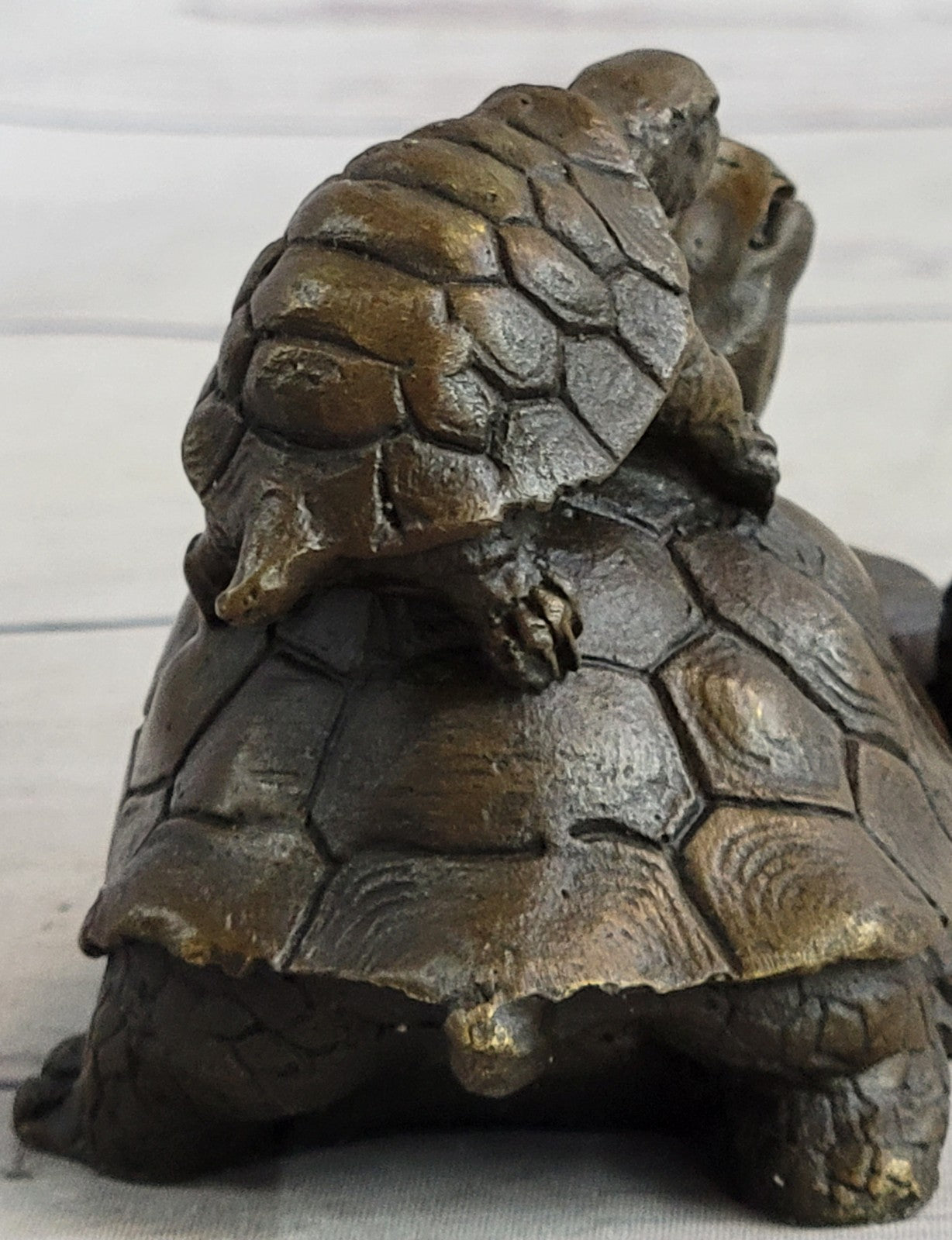 Handcrafted bronze sculpture SALE Collectible Tortoise Turtle Snapping Vienna