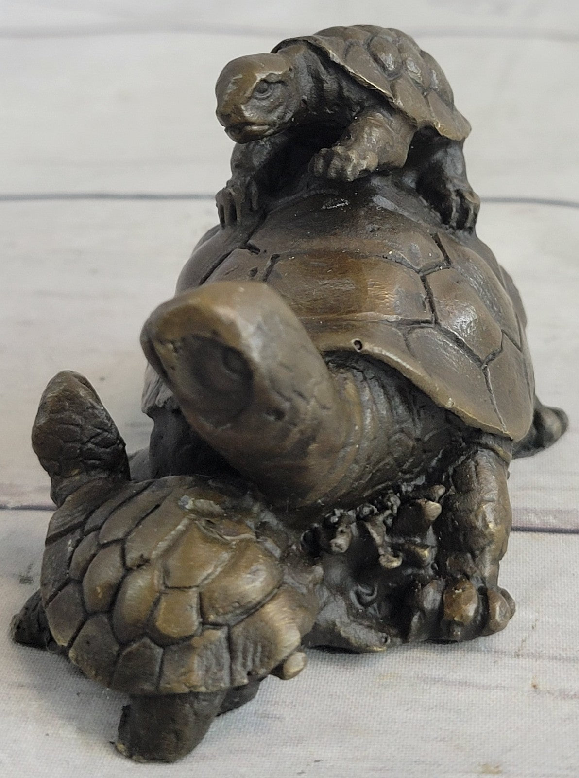 Handcrafted bronze sculpture SALE Collectible Tortoise Turtle Snapping Vienna